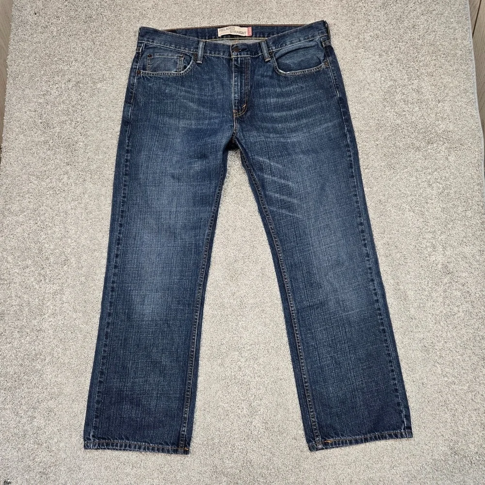Levis 559 Jeans Men 36x30 Blue Relaxed Straight‎ 100% Cotton